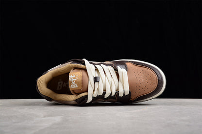 A BATHING APE® Sk8 Sta Cream Brown