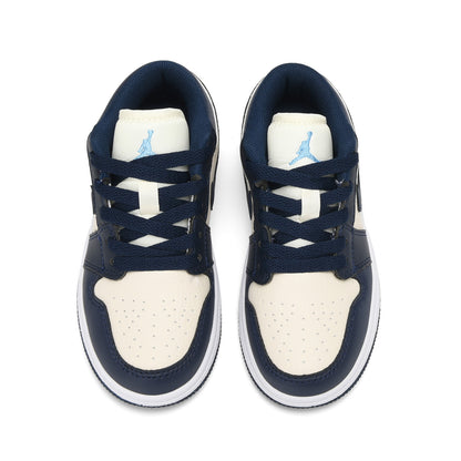 Kids Air Jordan 1 Low 'Blue Cream Black'