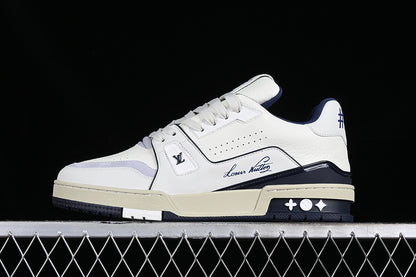 Louis Vuitton Trainer Low #54 White Grey-Blue