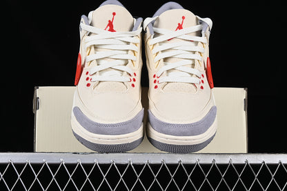 Air Jordan Retro 3 X Off White Co Branding Grey/Orange-Yellow