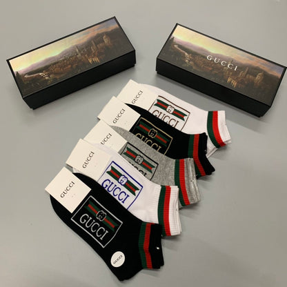 Gucci Low Socks 5 Pack