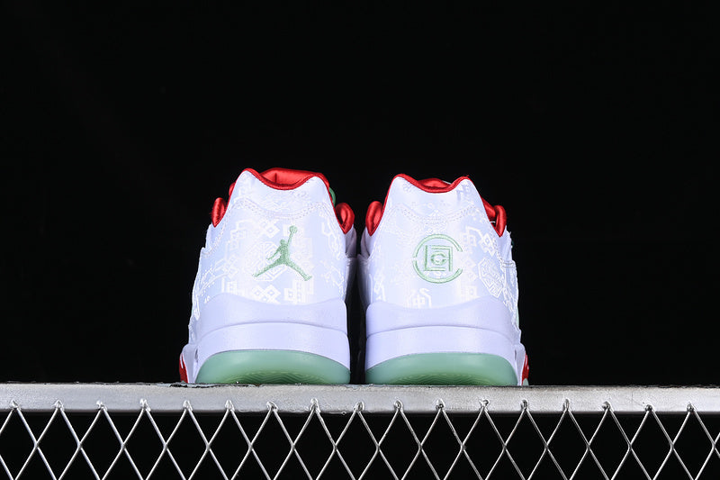 Air Jordan Retro 5 Low Clot White/Green/Red-Grey Special Edition