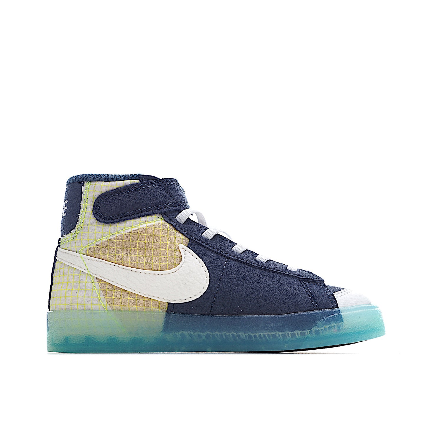 Kids Nike Blazer Mid Navy Blue Clear