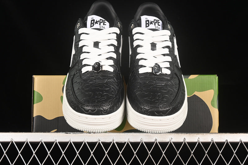 BAPE Bapesta #3 'Line White-Camo Black'