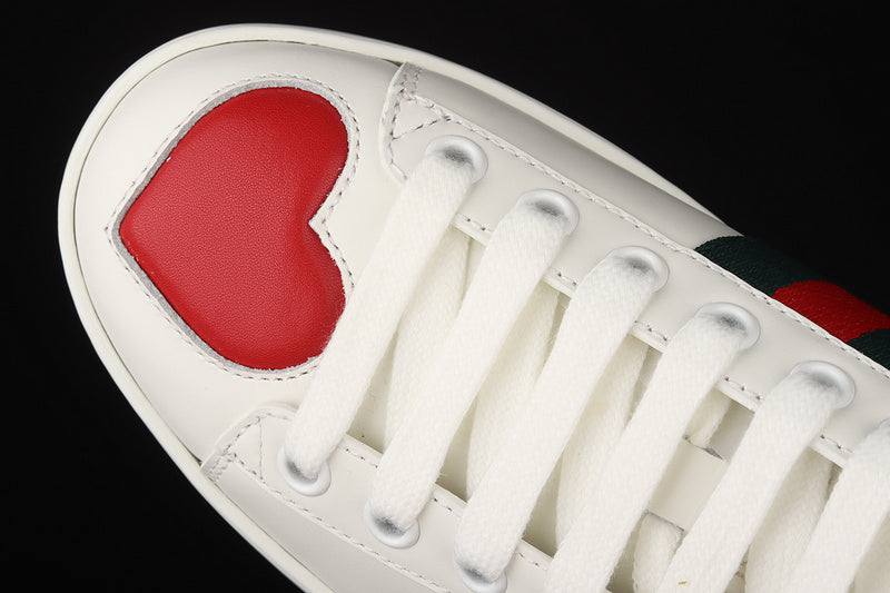 Gucci Ace 'Heart' White  Red