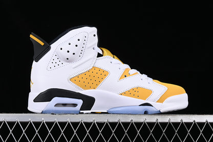 Air Jordan Retro 6 Yellow Ochre White/Black-Gold