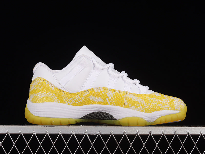 Air Jordan Retro 11 Low Yellow Snakeskin/White-Tour Yellow