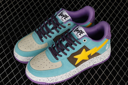 BAPE Bapesta 'Blue Yellow Brown-Purple'