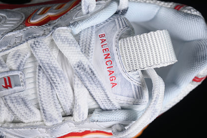 Balenciaga Track 10XL White/Red-Orange mesh