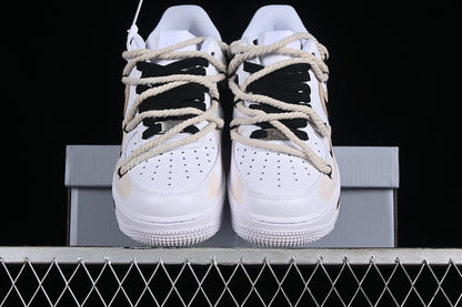 Air Force One Low 07 White/Black-Brown