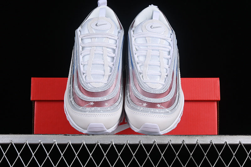 Air Max 97 White/Wolf Grey/Red-Blue