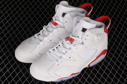 Air Jordan Retro 6 White-Red