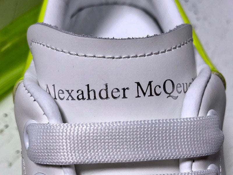 Alexander McQueen Sole Clear White-Neon Green