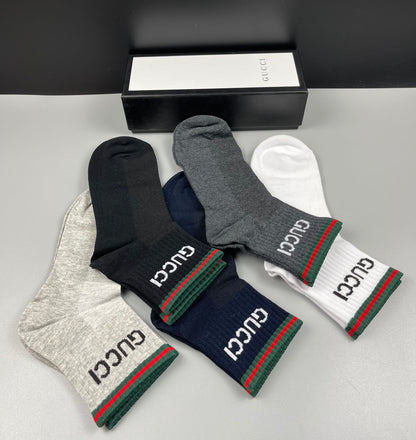 Gucci Mid Socks 5 Pack