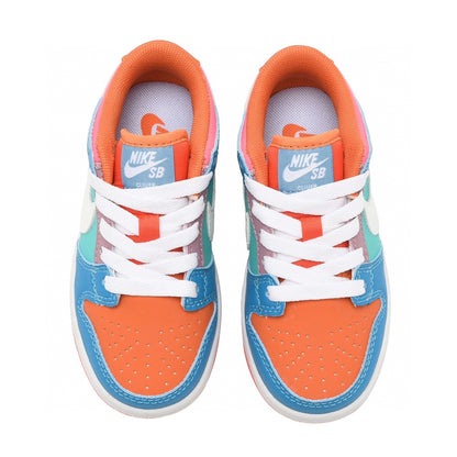 Kids Nike Dunk Low Orange Multi- Color