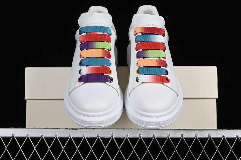 Alexander McQueen Oversized White-Multi-Color Laces