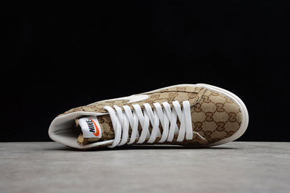 NK Blazer MID X Gucci Gold White Hook