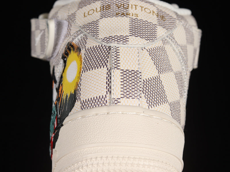 Air Force One High  X Louis Vuitton White/Light Grey