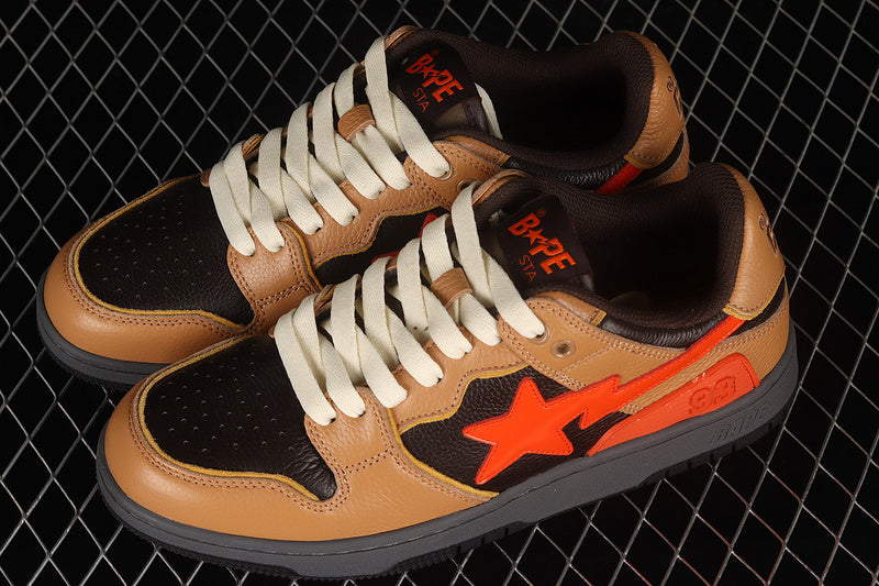 A BATHING APE® Sk8 Court Sta 'Brown Orange'