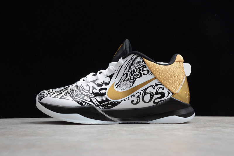 Nike Kobe 5 Potro Big Stage Parade Black/White-Gold