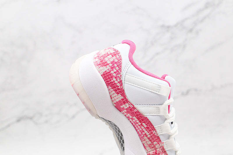 Air Jordan Retro 11 Low Pink Snakeskin/White-Watermelon