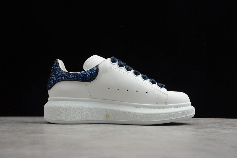 Alexander McQueen Oversized White-Blue Glitter