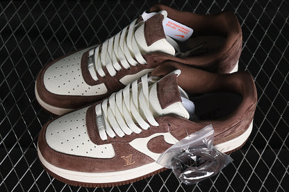 Air Force One Low X Louis Vuitton White-Brown