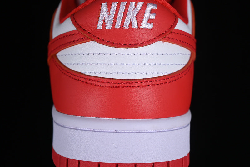 SB Dunk Low White/University-Red