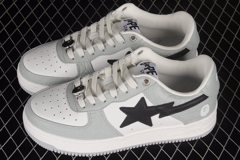 BAPE Bapesta #3 'Line White-Camo Gray'