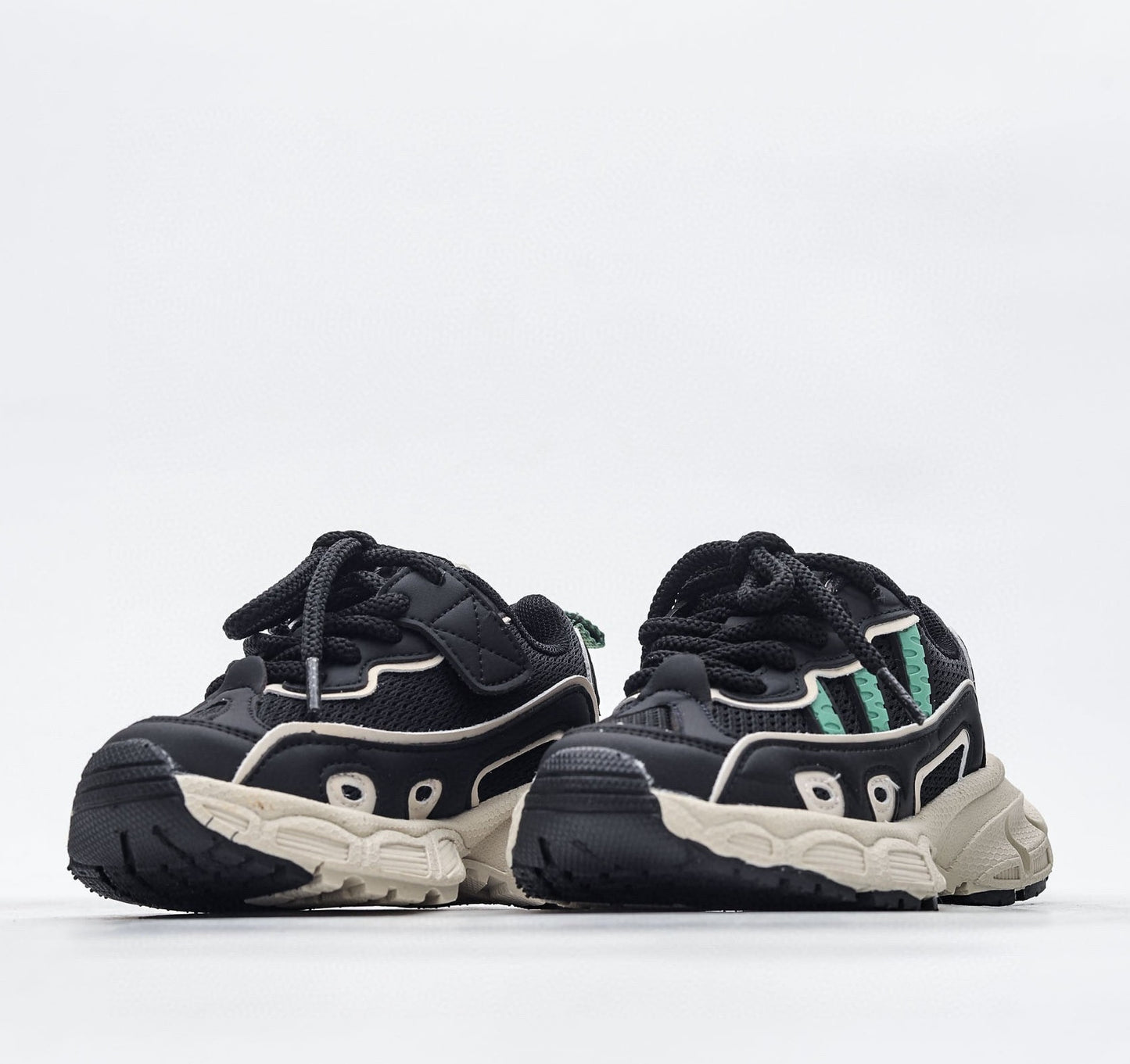 Kids Adidas Ozmillen Black Cream Cyan