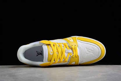 Louis Vuitton Trainer Sneakers Low Yellow-White