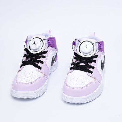 Kids Air Jordan 1 High  'White Light Purple'