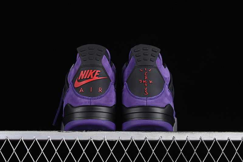 Air Jordan Retro 4 X Travis Scott Purple Family & Friends