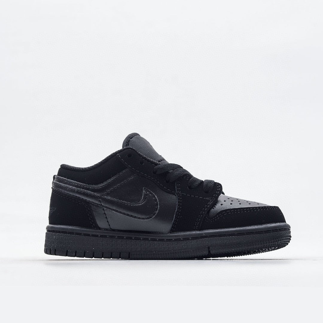 Kids Air Jordan 1 Low 'Triple Black'