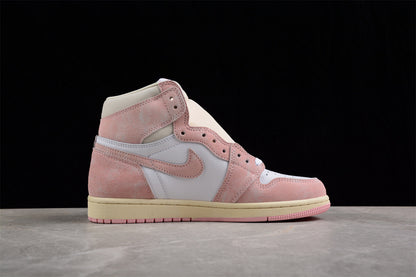 Air Jordan Retro 1 High OG Washed Pink Atmosphere White-Muslin Sail