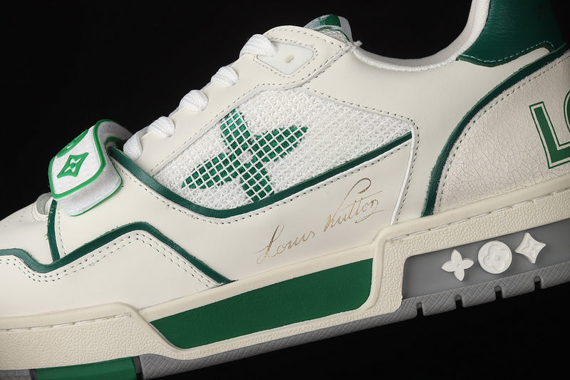 Louis Vuitton Trainer Low 'White Green Mesh'