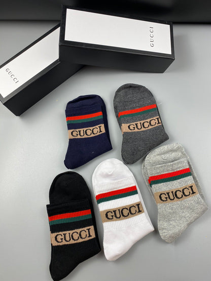 Gucci Mid Socks 5 Pack