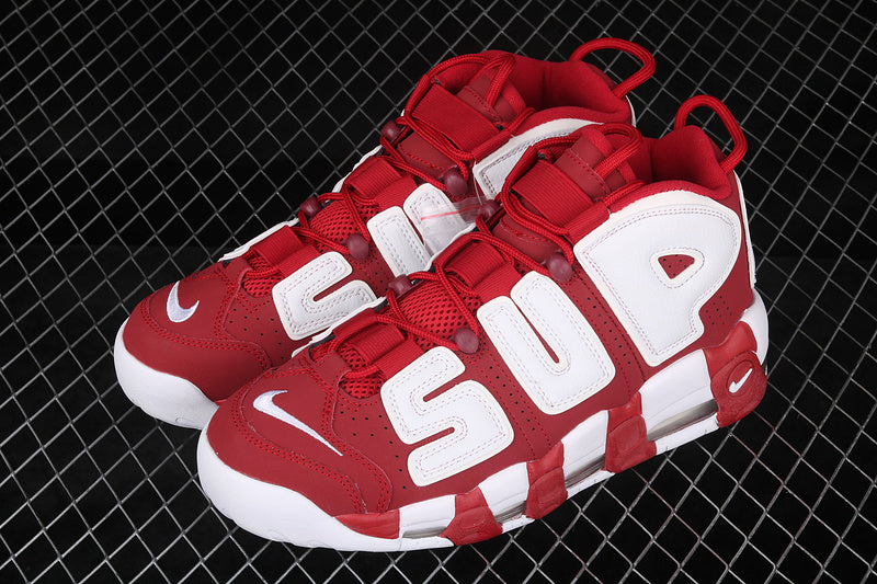 Air More Uptempo X Supreme Varsity Red-White