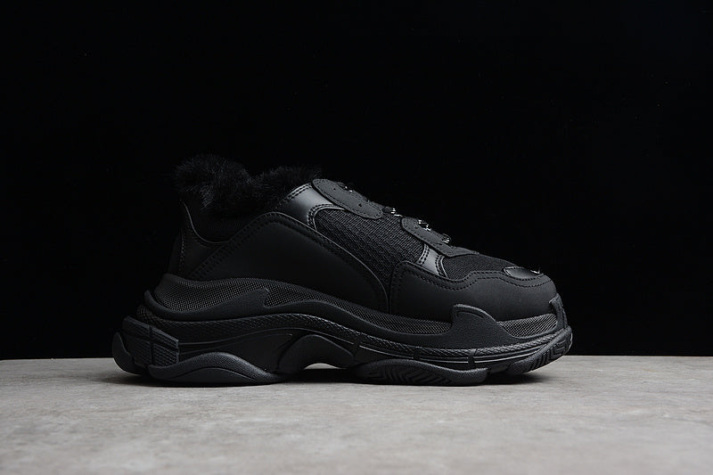 Balenciaga Triple S 'Faux Fur- Black'