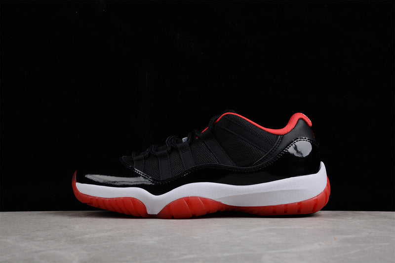 Air Jordan Retro 11 Low BG Bred Black/True Red-White