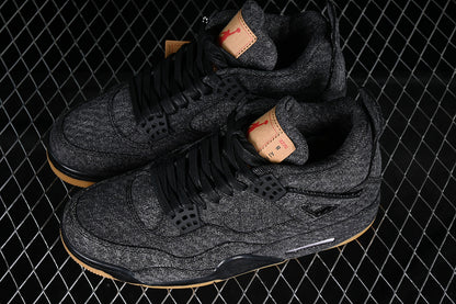 Air Jordan Retro 4 X Levi's Denim Black Jeans/Black