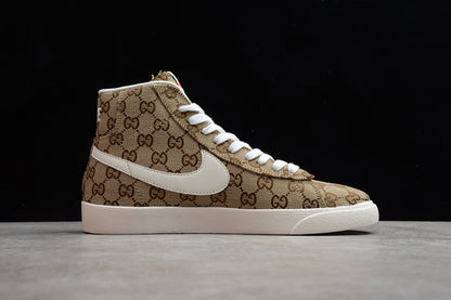 NK Blazer MID X Gucci Gold White Hook