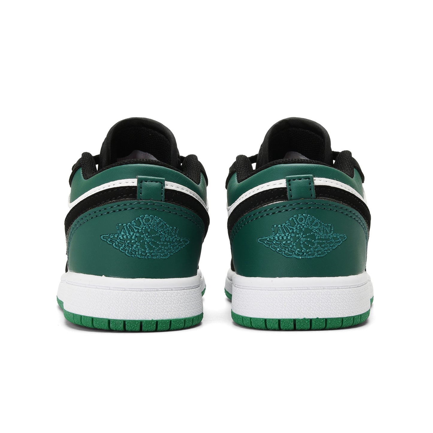 Kids Air Jordan 1 Low 'Black White Green'