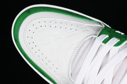 Louis Vuitton Trainer Low #54 Signature White Green