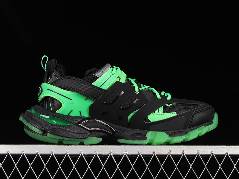 Balenciaga Track Black-Neon Green Clear