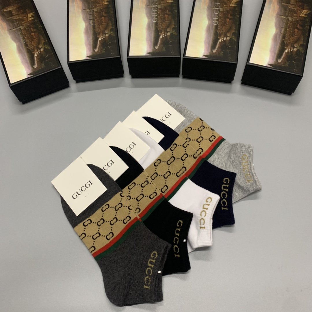 Gucci Low Socks 5 Pack