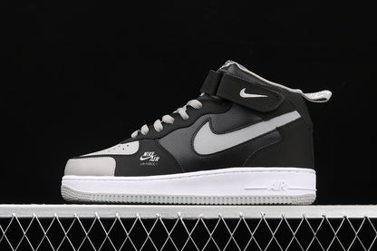 Air Force One Mid 07 Shadow Grey/Black-White