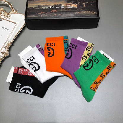 Gucci Mid Socks 5 Pack