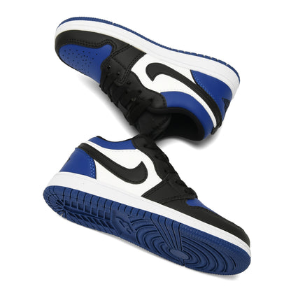 Kids Air Jordan 1 Low 'Black White Blue'