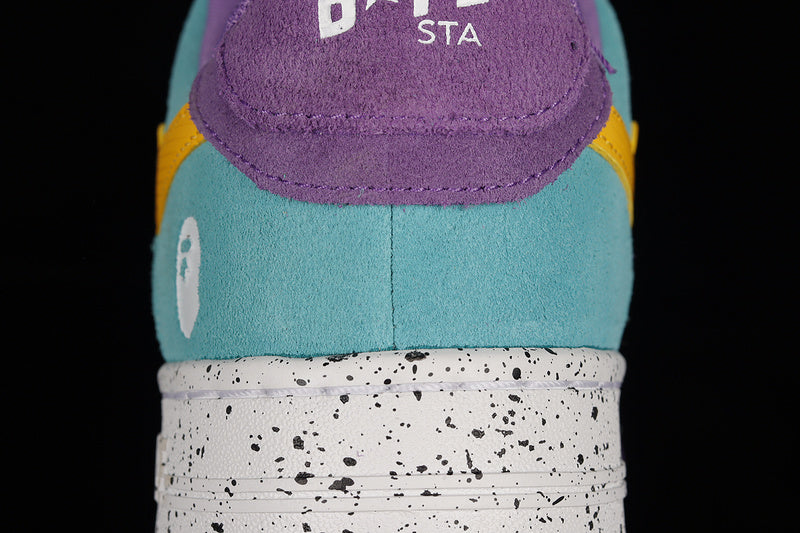 BAPE Bapesta 'Blue Yellow Brown-Purple'